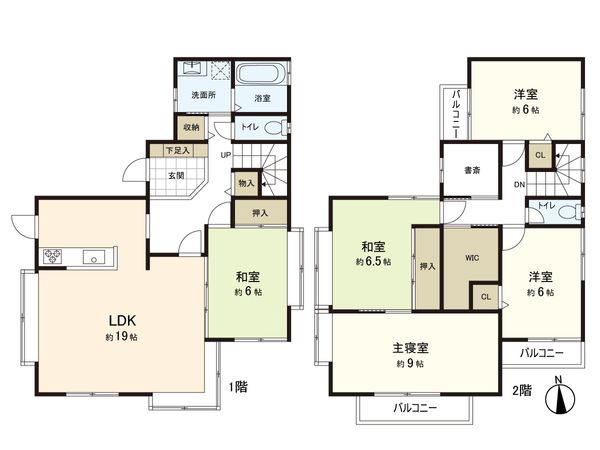 水の森3丁目 戸建 間取図(平面図) 水の森3丁目 戸建 間取図(平面図)