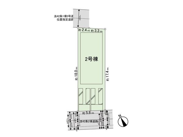 台原六丁目 新築戸建2号棟 区画図 台原六丁目 新築戸建2号棟 区画図