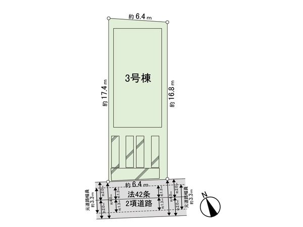 台原六丁目 新築戸建3号棟 区画図 台原六丁目 新築戸建3号棟 区画図
