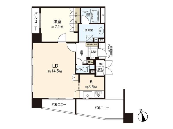 グローリオ本町銀杏坂 間取図(平面図)