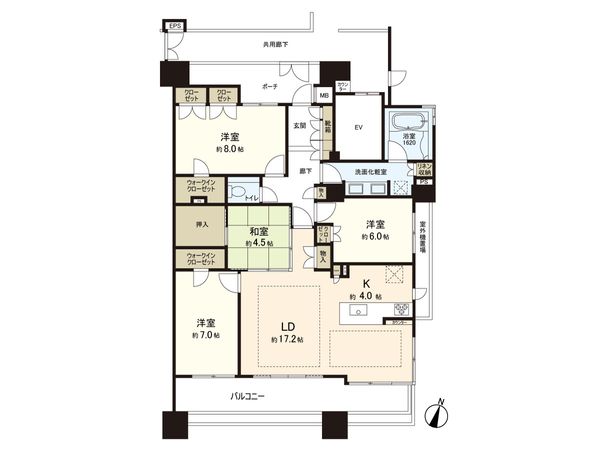 プラウド錦 上杉通 間取図(平面図) プラウド錦 上杉通 間取図(平面図)
