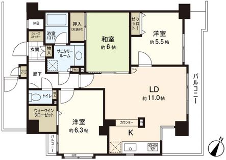 間取図(平面図)