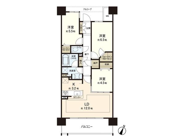パークホームズ仙台中央 間取図(平面図) パークホームズ仙台中央 間取図(平面図)