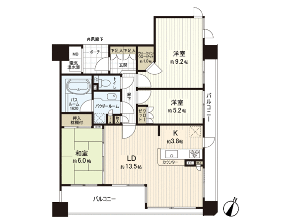 シティハウス仙台中央 間取図(平面図) シティハウス仙台中央 間取図(平面図)