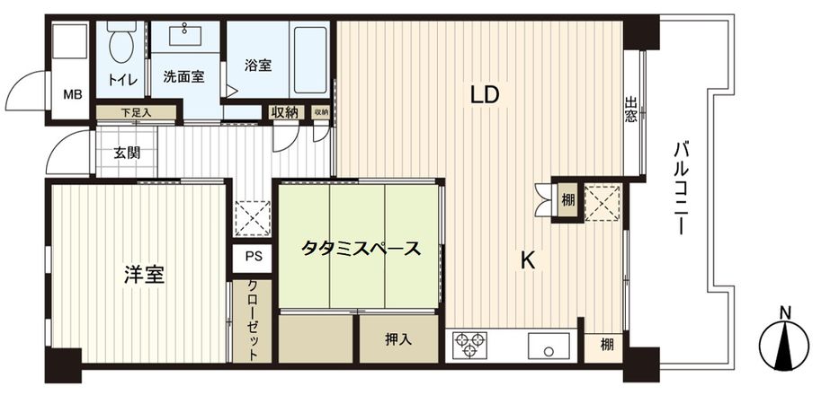 錦町パークマンション 間取図