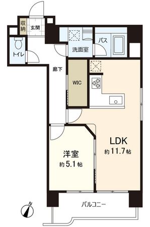 朝日プラザ一番町 間取図(平面図)