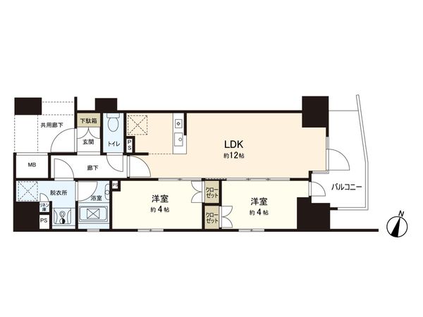 ネベル仙台一番町recent 間取図(平面図) ネベル仙台一番町recent 間取図(平面図)