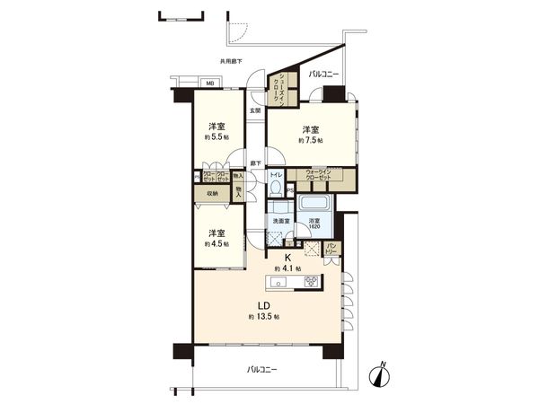 レーベン仙台一番町THE FAVE 間取図(平面図) レーベン仙台一番町THE FAVE 間取図(平面図)