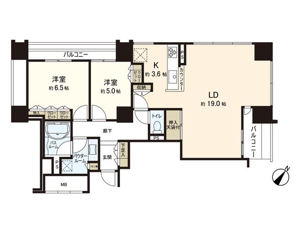 シティタワー仙台五橋 間取図(平面図) シティタワー仙台五橋 間取図(平面図)