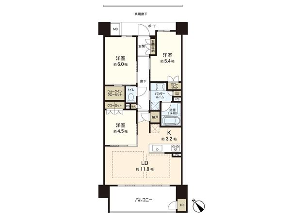 レジデンシャル青葉広瀬川 間取図(平面図) レジデンシャル青葉広瀬川 間取図(平面図)