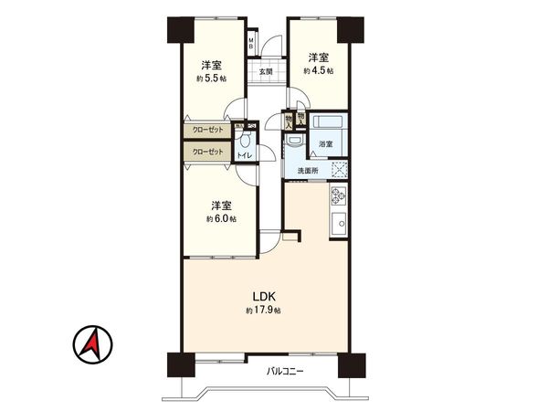 サンライズ東照宮 間取図(平面図) サンライズ東照宮 間取図(平面図)
