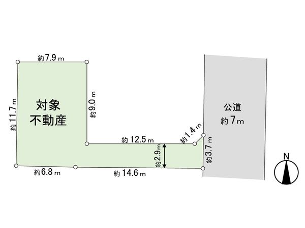 西中田6丁目土地 区画図 西中田6丁目土地 区画図