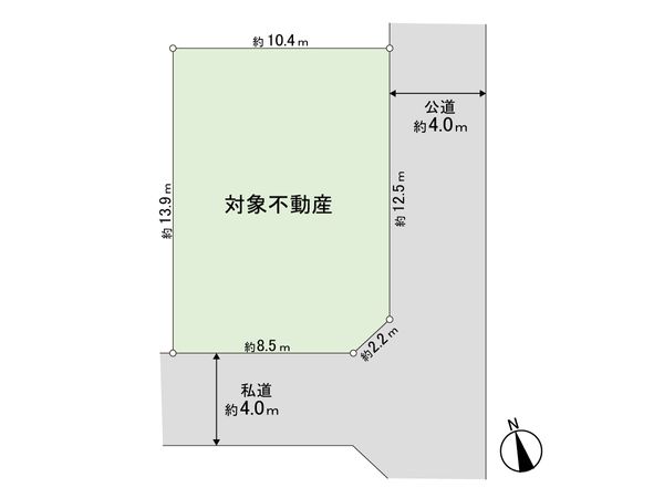 旭ケ丘二丁目 土地 区画図 旭ケ丘二丁目 土地 区画図