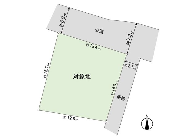 北山三丁目 土地 区画図 北山三丁目 土地 区画図