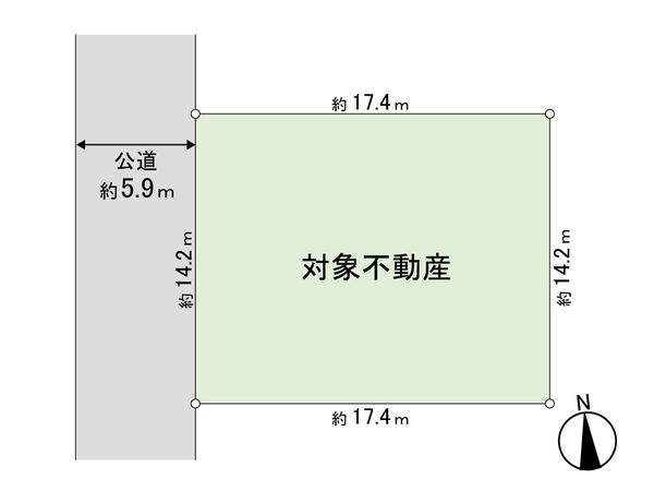 東勝山3丁目 土地 区画図