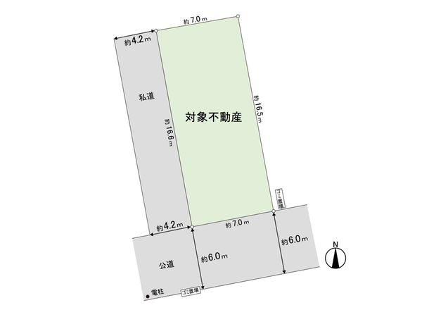 宮町4丁目 土地 区画図 区画図