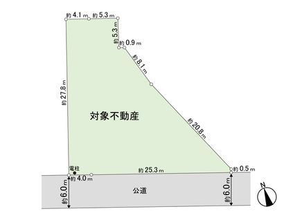 名取市相互台4丁目 土地 区画図