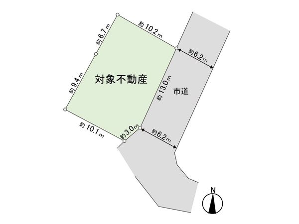 貝ケ森2丁目 土地 区画図 貝ケ森2丁目 土地 区画図