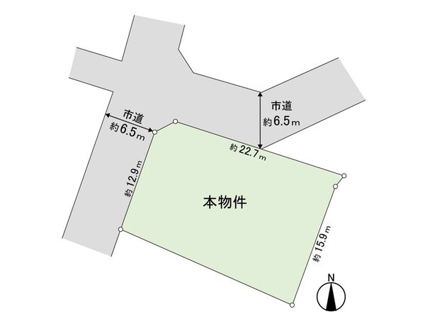 太白1丁目 土地 区画図