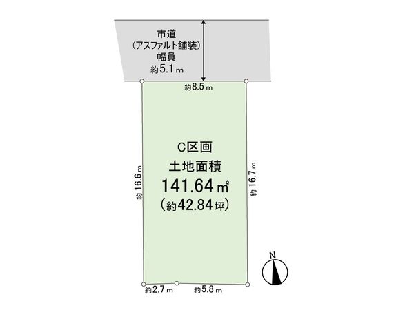 松が丘 C区画 区画図