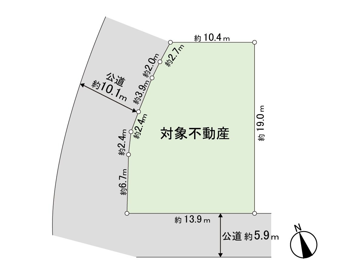 西勝山 土地 区画図 区画図