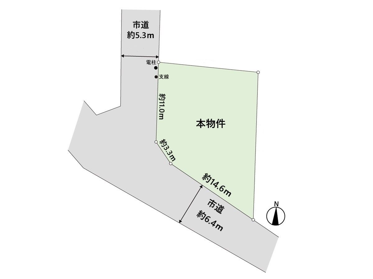 八木山香澄町 土地 区画図 区画図