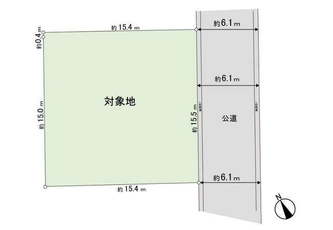 北中山4丁目 土地 区画図