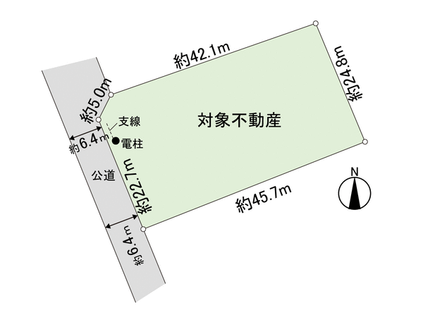 土地 東松島市矢本字関の内 地形図