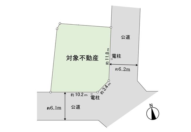 貝ケ森三丁目 土地 区画図 貝ケ森三丁目 土地 区画図