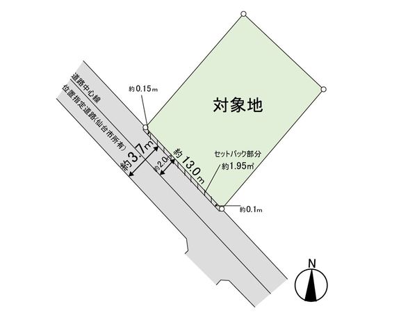 土地 鷺ケ森2丁目 区画図