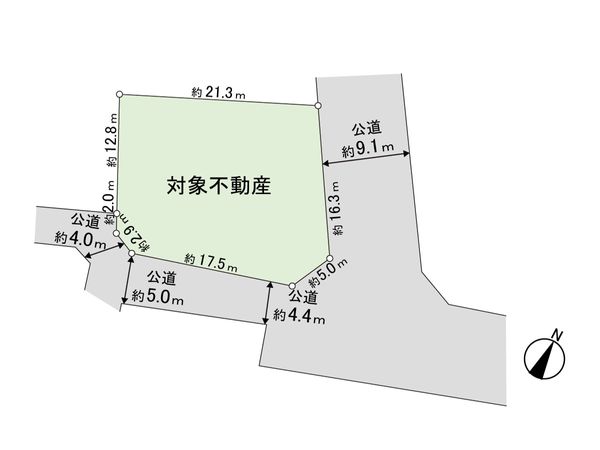 北山二丁目 土地 区画図