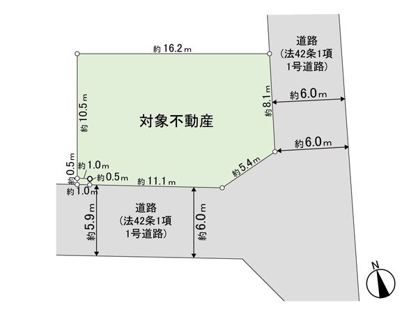 鶴ケ谷8丁目 土地 区画図 鶴ケ谷8丁目 土地 区画図