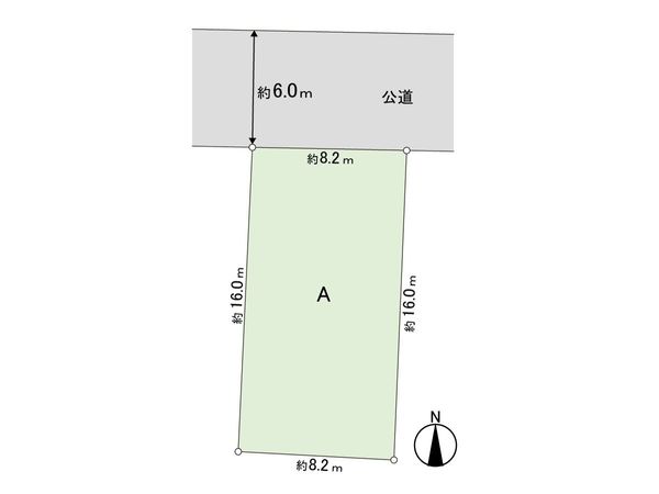 向陽台2丁目 A区画 区画図