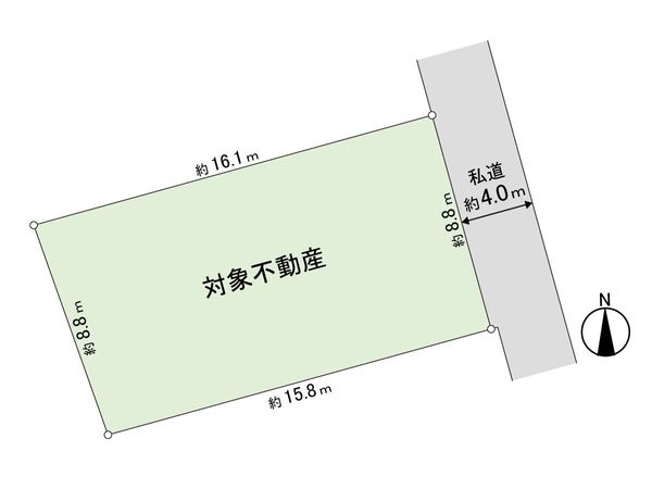 上杉6丁目 土地 区画図 上杉6丁目 土地 区画図