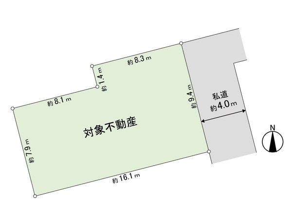 上杉6丁目 土地 区画図 上杉6丁目 土地 区画図