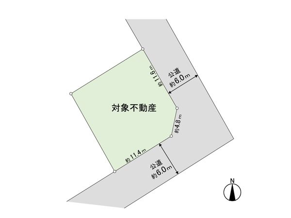 北中山1丁目 土地 区画図 北中山1丁目 土地 区画図