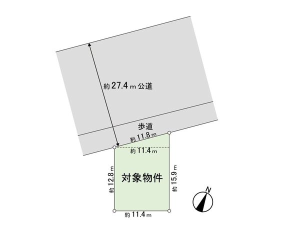 名取市箱塚2丁目 土地 A区画 区画図 名取市箱塚2丁目 土地 A区画 区画図