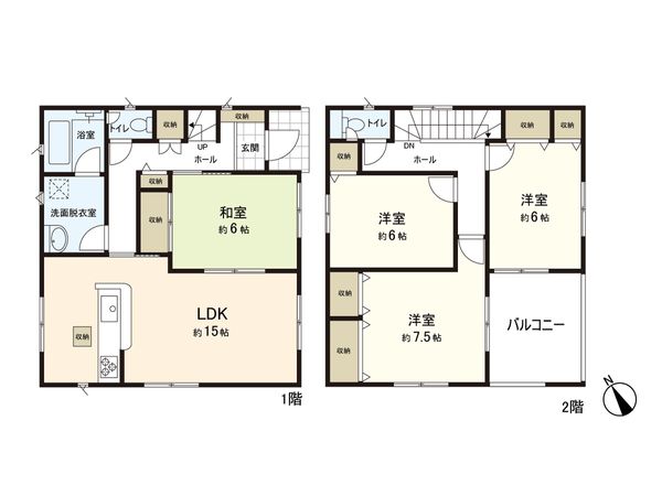 柴田郡大河原町金ケ瀬字町 戸建 間取図(平面図)