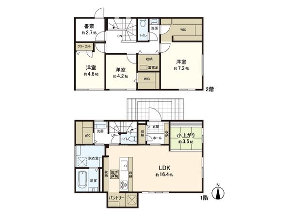 富谷市明石台10丁目 戸建 間取図(平面図) 富谷市明石台10丁目 戸建 間取図(平面図)