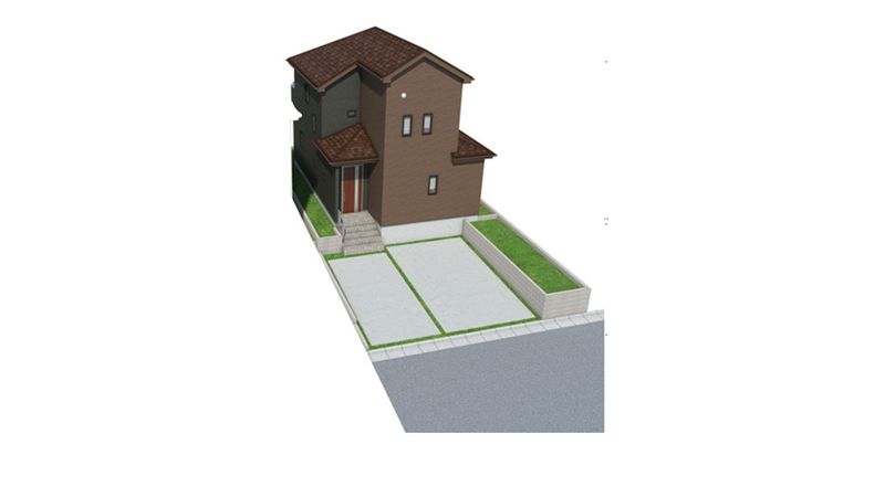 松が丘 新築戸建A号棟 外観パース図 松が丘 新築戸建A号棟 外観パース図