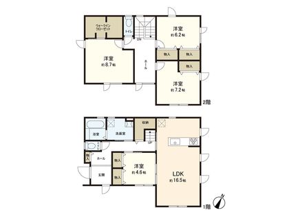 利府町葉山二丁目 戸建 間取図(平面図)