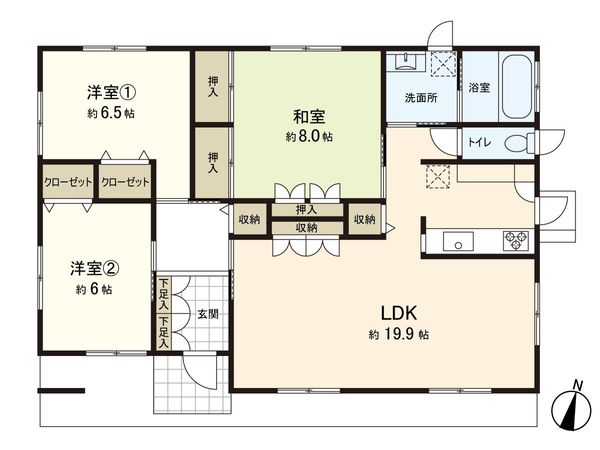 紫山5丁目 中古戸建 間取図(平面図)