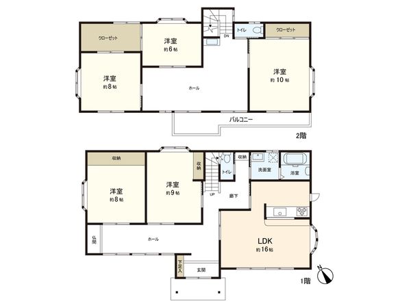 戸建 栄二丁目 間取図(平面図) 戸建 栄二丁目 間取図(平面図)