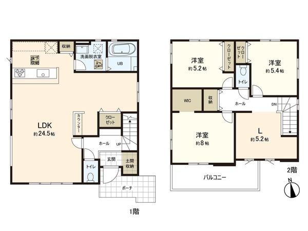 新築戸建 明石台1丁目 間取図(平面図)