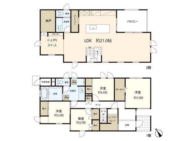 荒巻本沢3丁目 戸建 間取図(平面図) 荒巻本沢3丁目 戸建 間取図(平面図)