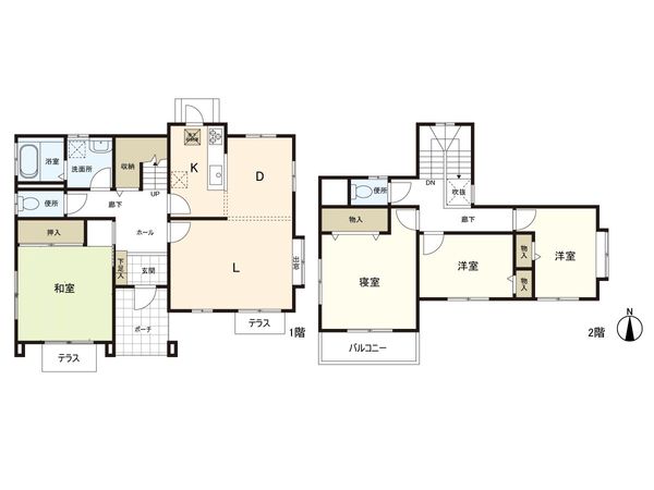 南中山1丁目 中古戸建 間取図(平面図) 南中山1丁目 中古戸建 間取図(平面図)