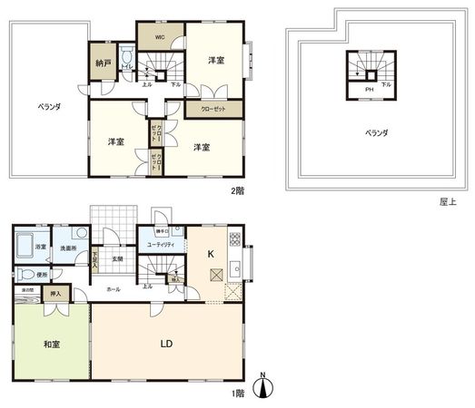 住吉台東5丁目 中古戸建 間取図(平面図) 住吉台東5丁目 中古戸建 間取図(平面図)