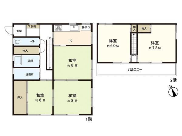 戸建 みやぎ台4丁目 間取図(平面図) 戸建 みやぎ台4丁目 間取図(平面図)