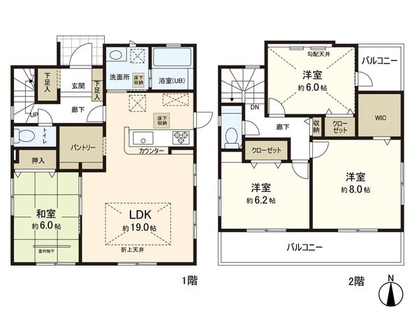 桜ケ丘5丁目 新築戸建 間取図(平面図) 桜ケ丘5丁目 新築戸建 間取図(平面図)