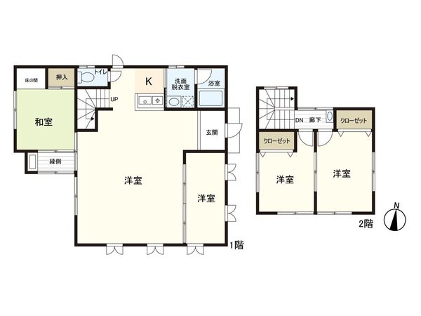 金剛沢2丁目 中古戸建 間取図(平面図) 金剛沢2丁目 中古戸建 間取図(平面図)